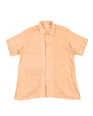 Engineered Garments Camp Shirt Coral Cotton Crepe