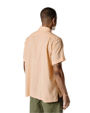 Engineered Garments Camp Shirt Coral Cotton Crepe Back