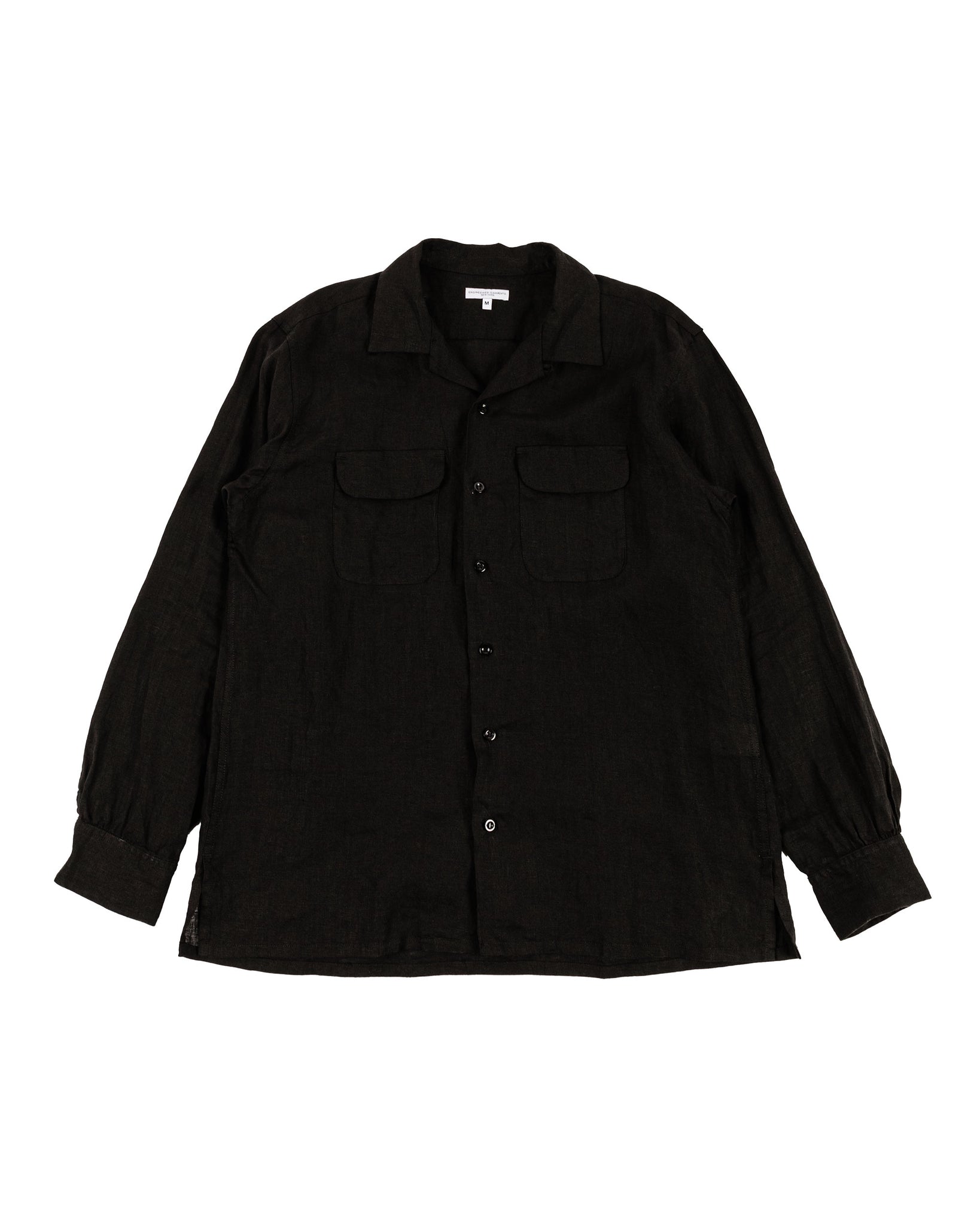 Engineered Garments Classic Shirt Black Handkerchief Linen