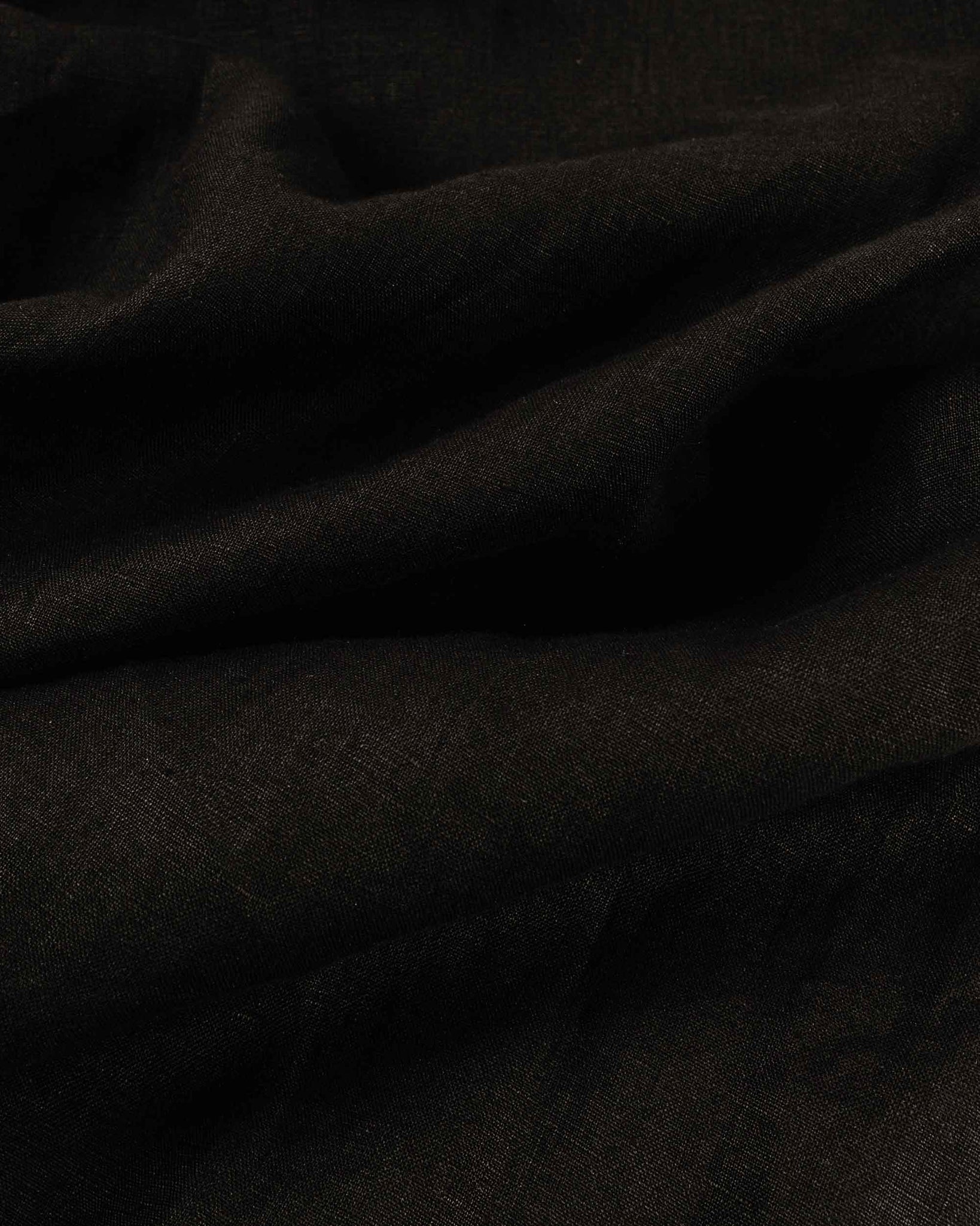 Engineered Garments Classic Shirt Black Handkerchief Linen Fabric
