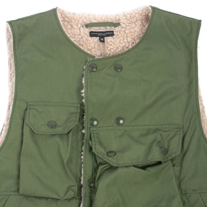 Engineered Garments Cover Vest Olive PC Poplin M