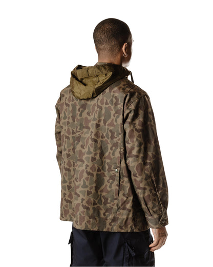 Engineered Garments Cruiser Jacket Olive Camo 6.5oz. Flat Twill Back