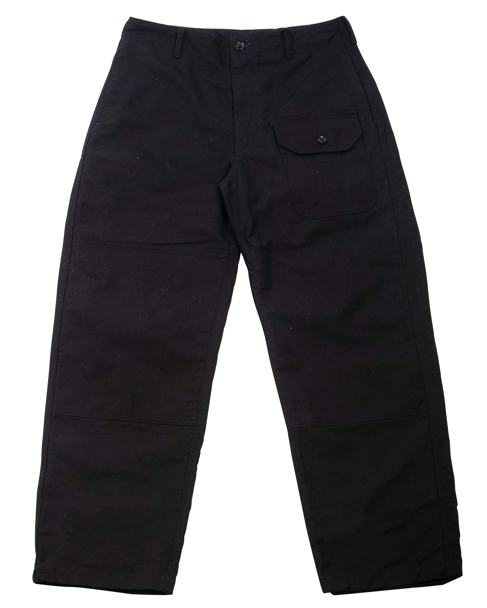 Engineered Garments Deck Pant Black Cotton Double Cloth