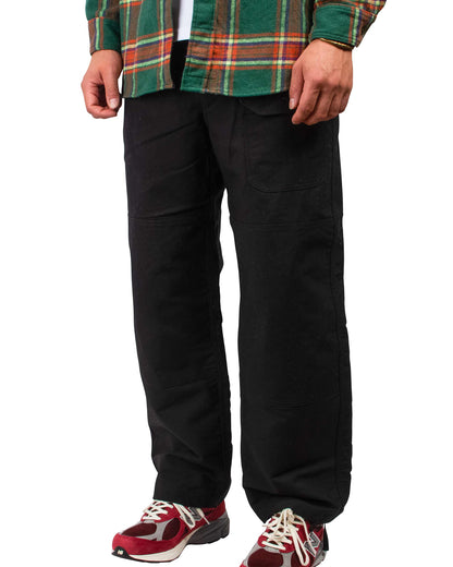 Engineered Garments Deck Pant Black Cotton Double Cloth Close