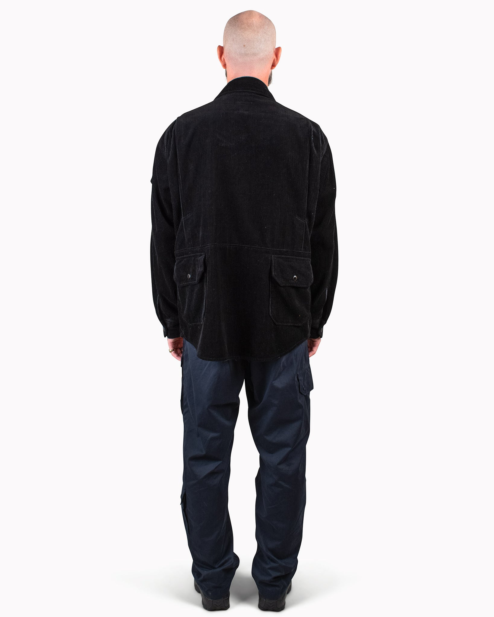 Engineered Garments Explorer Shirt Jacket Black 8W Corduroy Back