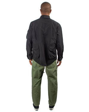 Engineered Garments Explorer Shirt Jacket Black Memory Polyester Back