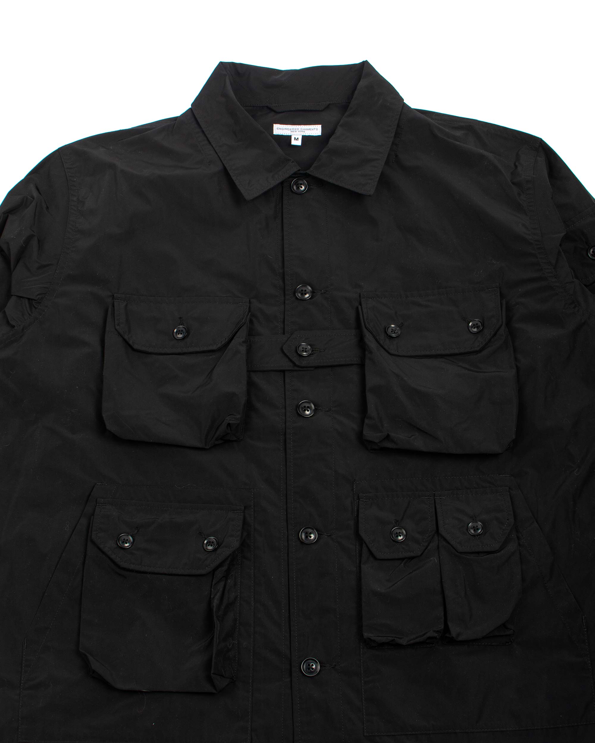 Engineered Garments Explorer Shirt Jacket Black Memory Polyester