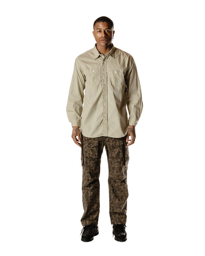 Engineered Garments FA Pant Olive Camo 6.5oz. Flat Twill Model