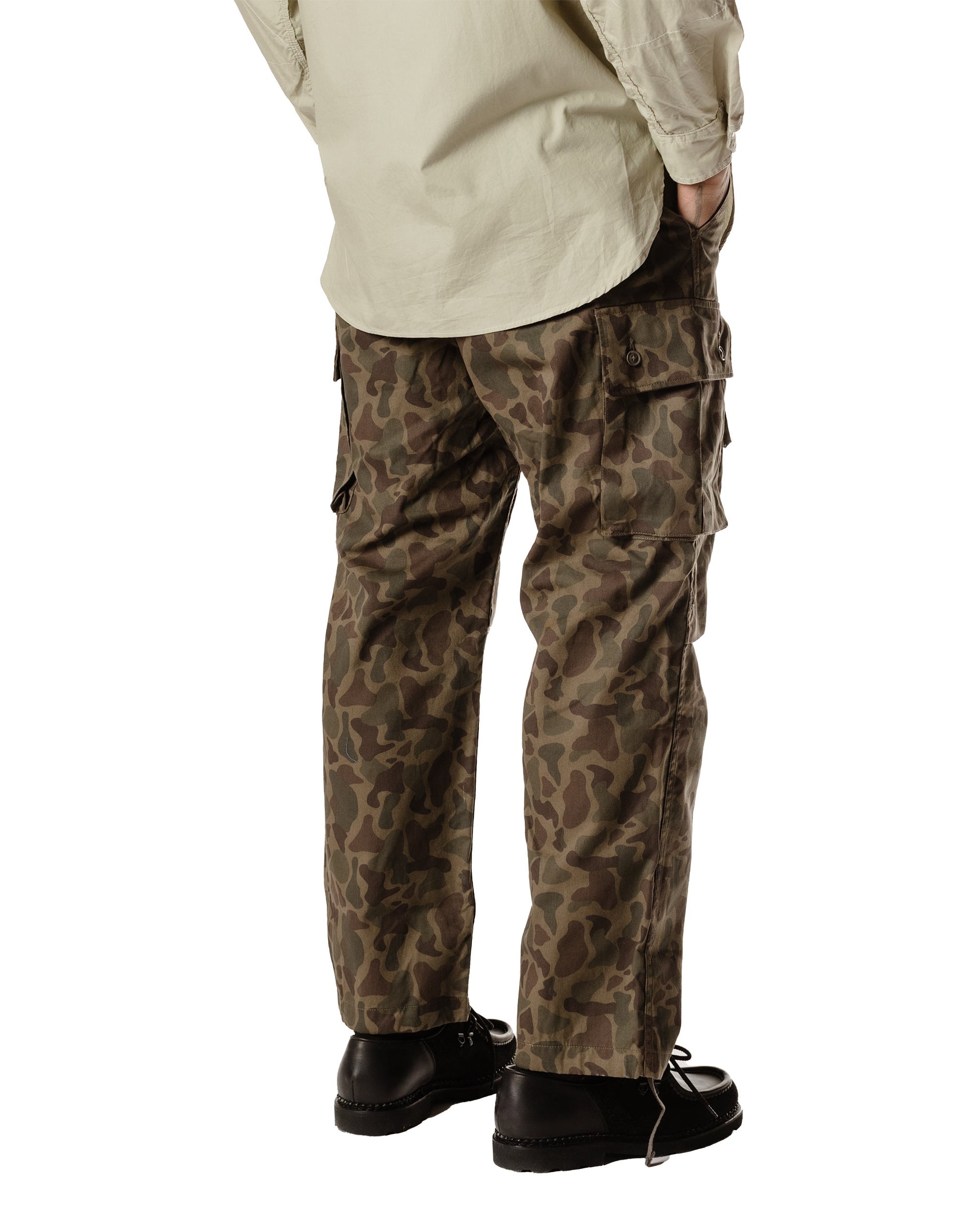 Engineered Garments FA Pant Olive Camo 6.5oz. Flat Twill Back