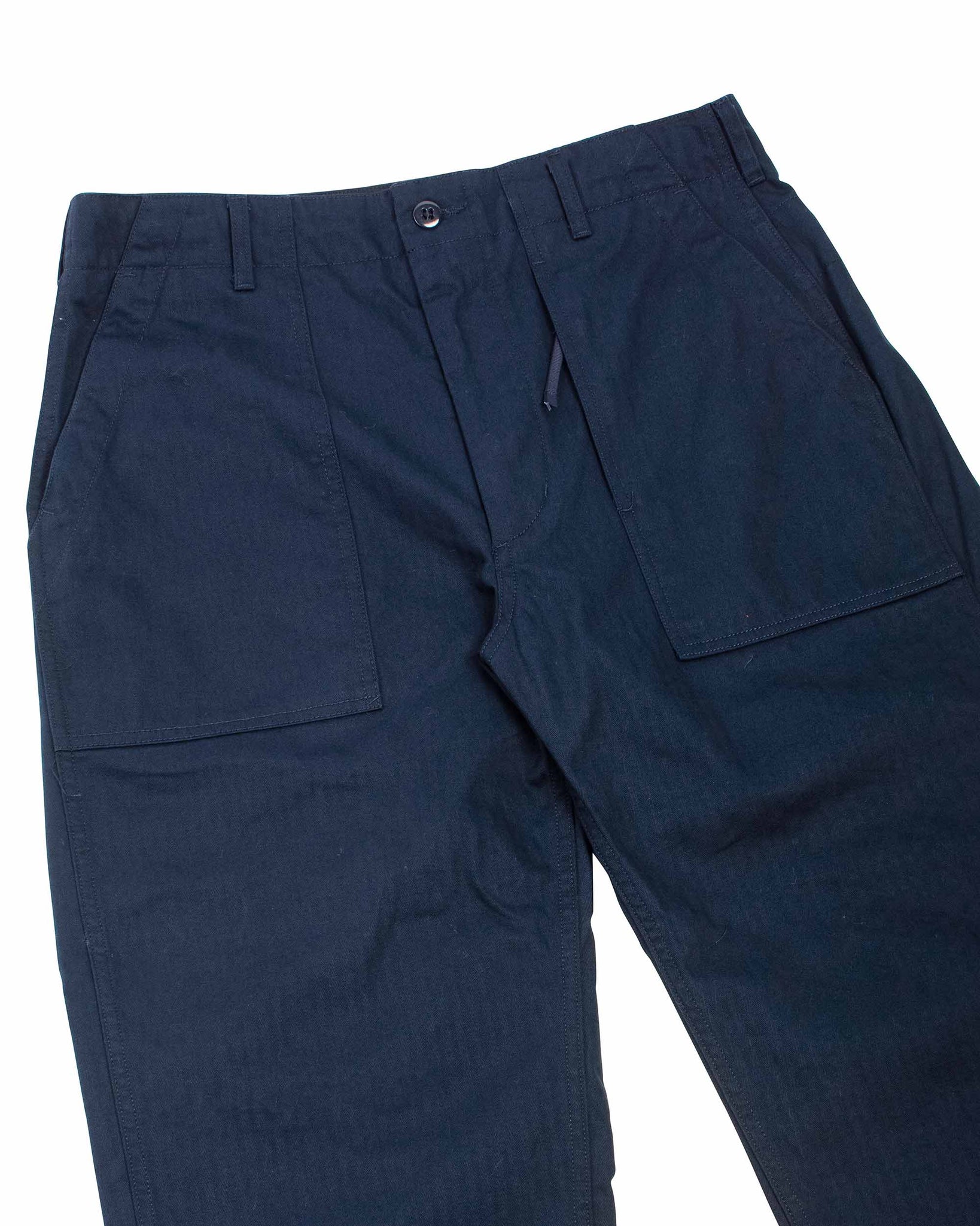 Engineered Garments Fatigue Pant Dark Navy Cotton Herringbone Twill Details
