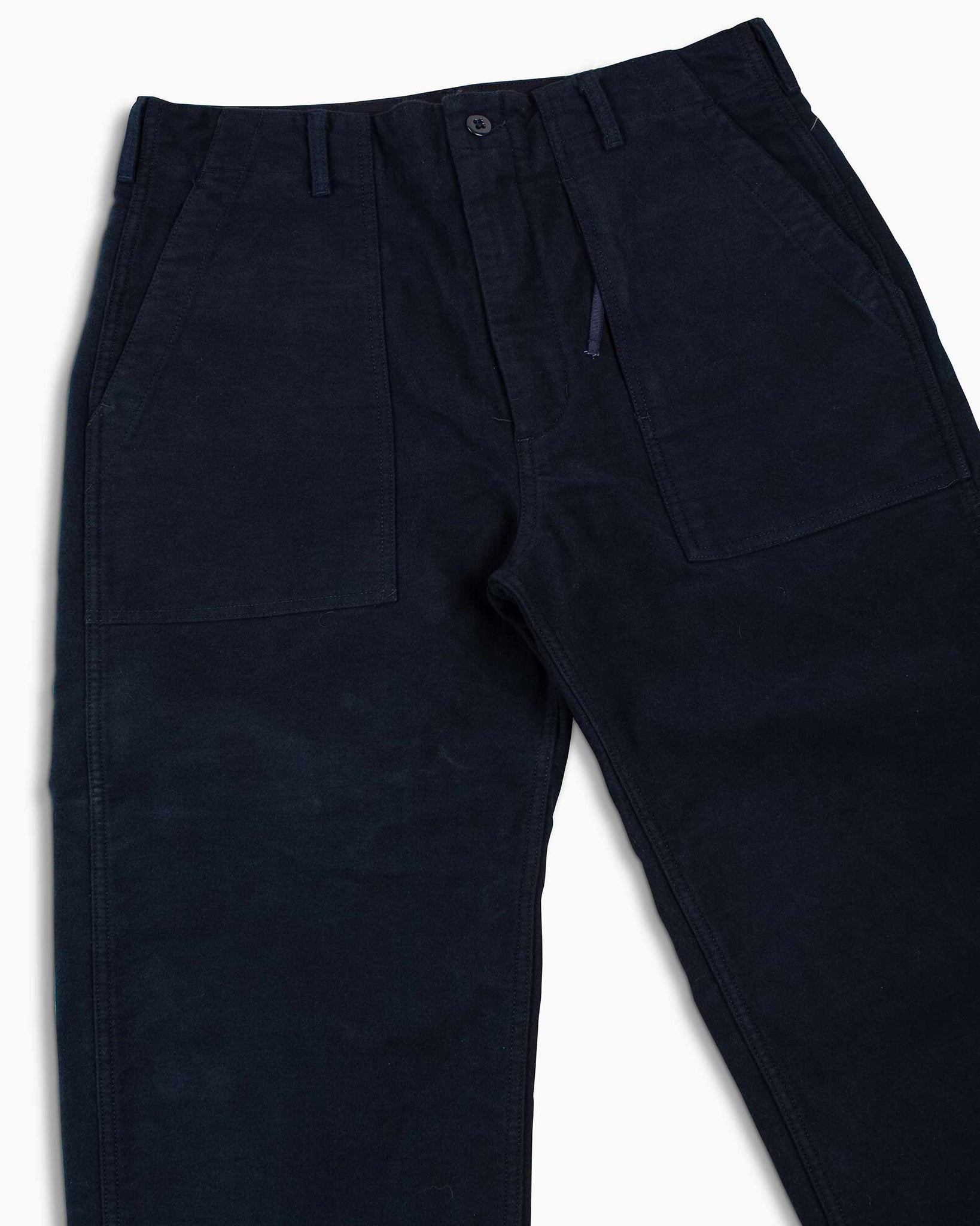 Engineered Garments Fatigue Pant Dark Navy Cotton Moleskin Details