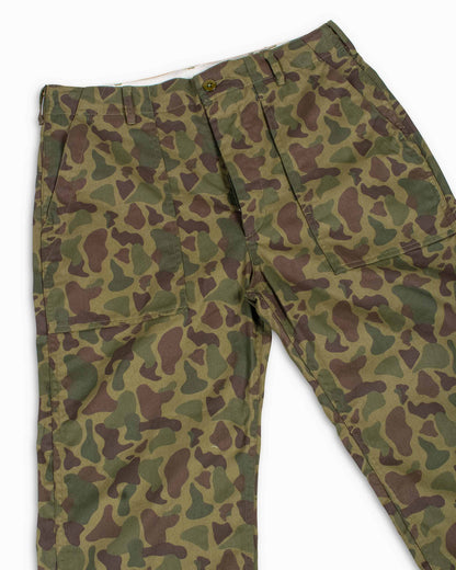 Engineered Garments Fatigue Pant Olive Camo 6.5oz. Flat Twill Detail