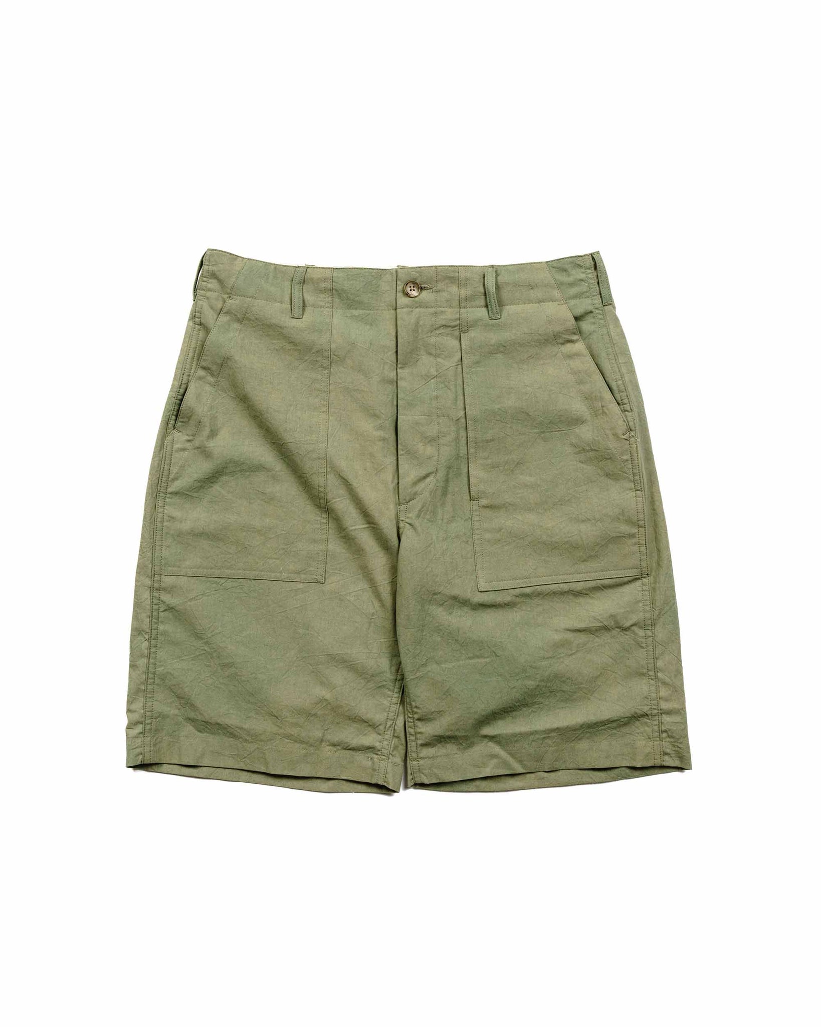 Engineered Garments Fatigue Short Olive Cotton Sheeting