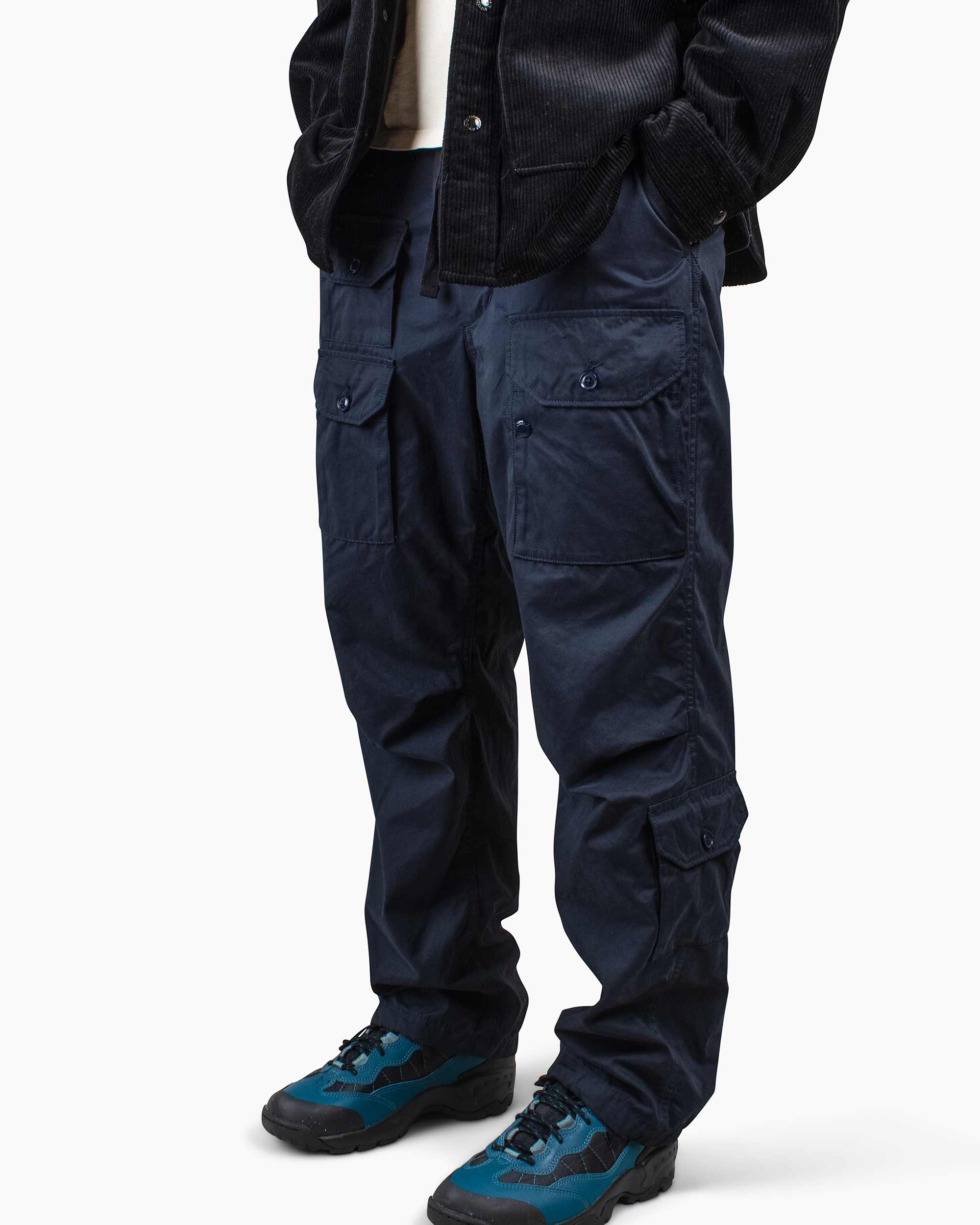 Engineered Garments Flight Pant Dark Navy PC Coated Cloth