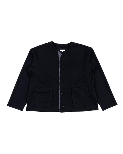 Engineered Garments Knit Cardigan Dark Navy Diamond Poly Knit