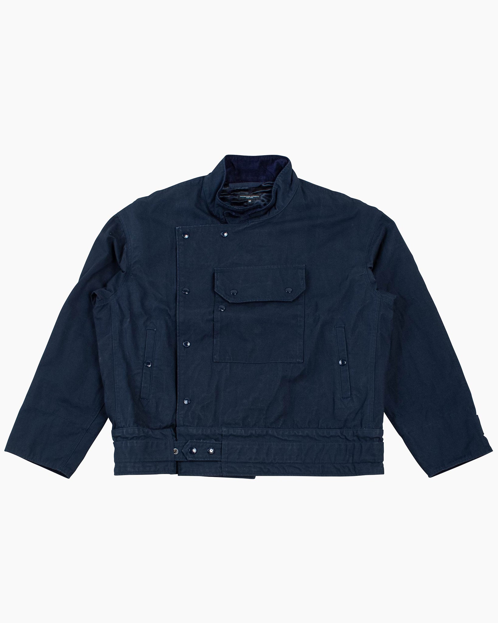 Engineered Garments Moto Jacket Dark Navy Heavyweight Cotton