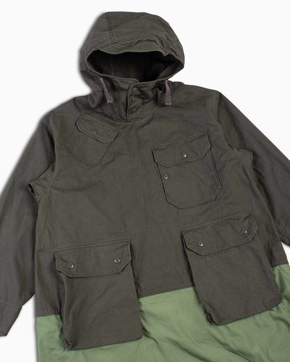 Engineered Garments Over Parka Olive Heavyweight Cotton Ripstop Details