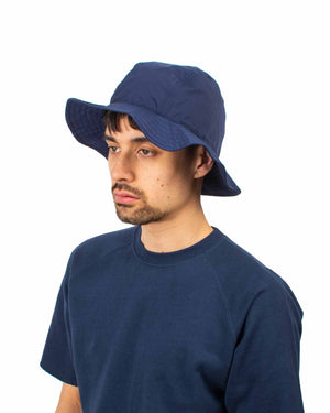 Found Feather 3 Panel Mountain Hat (Packable) TORAY Blue Model