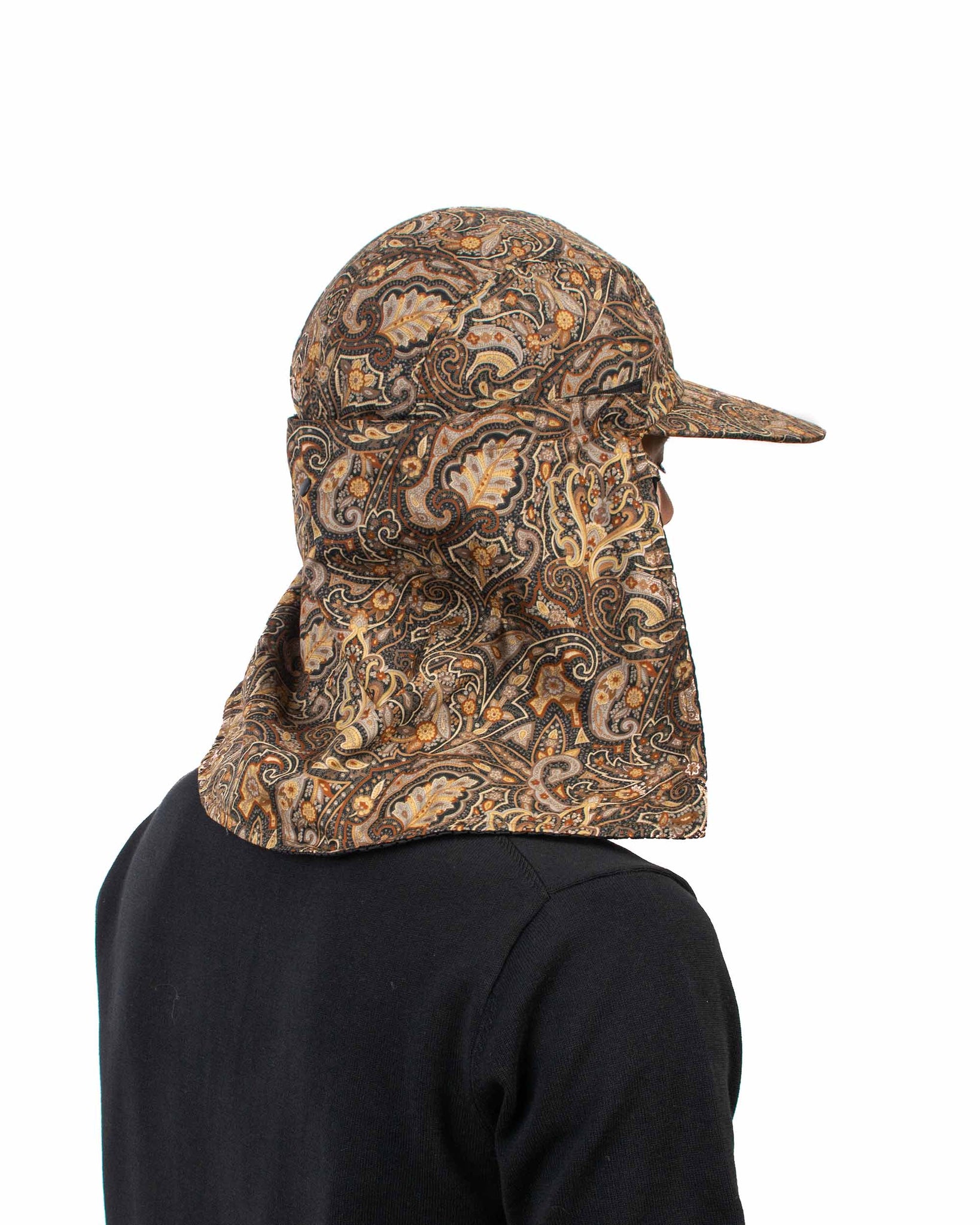  Found Feather Awning Cap (Packable) Paisley Brown Back