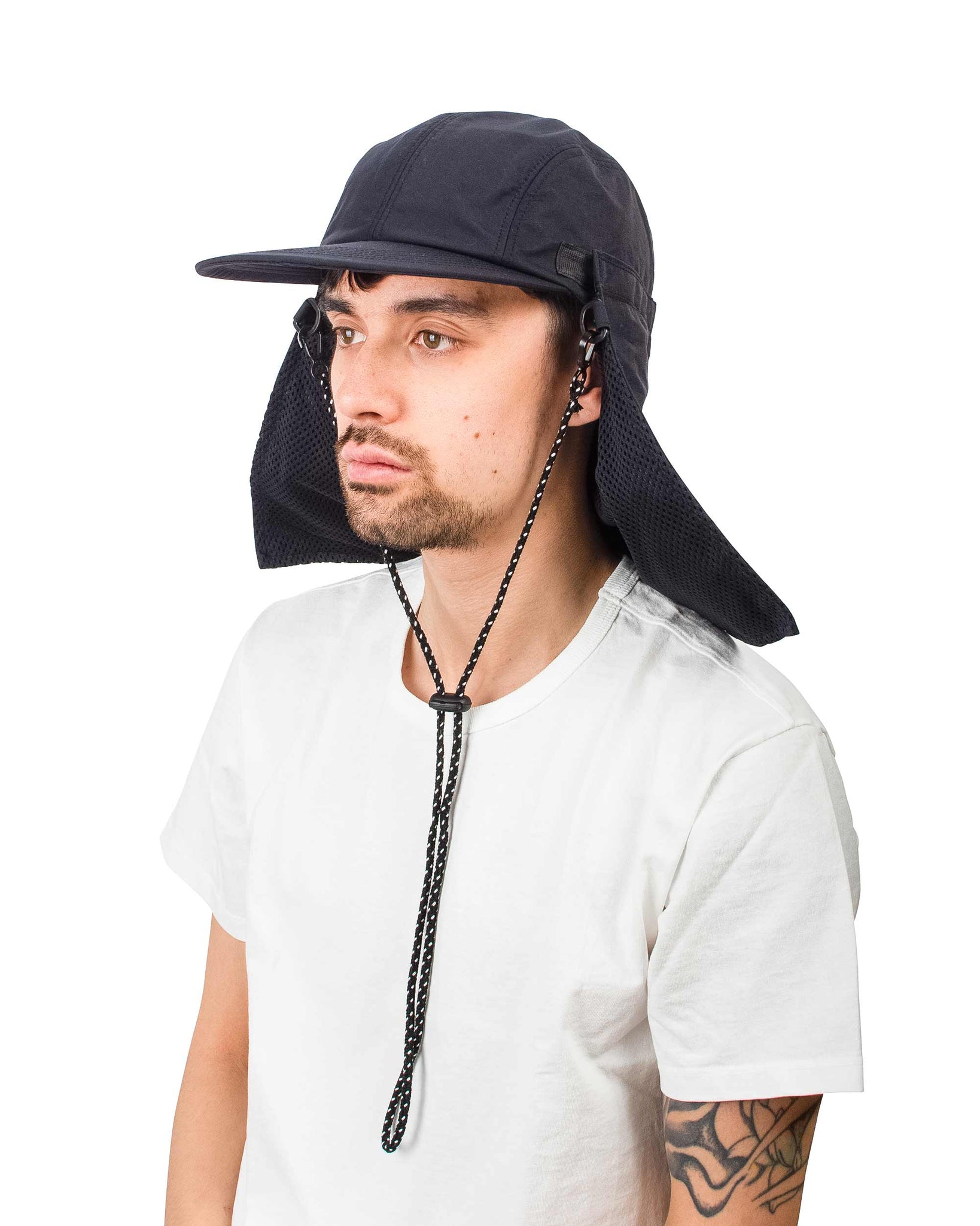 Found Feather Awning Cap (Packable) Yoryu Black Model