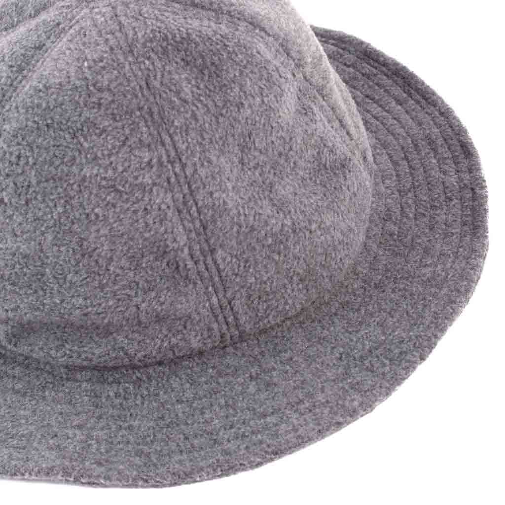 Found Feather Military Sun Hat Polar Fleece Charcoal Close