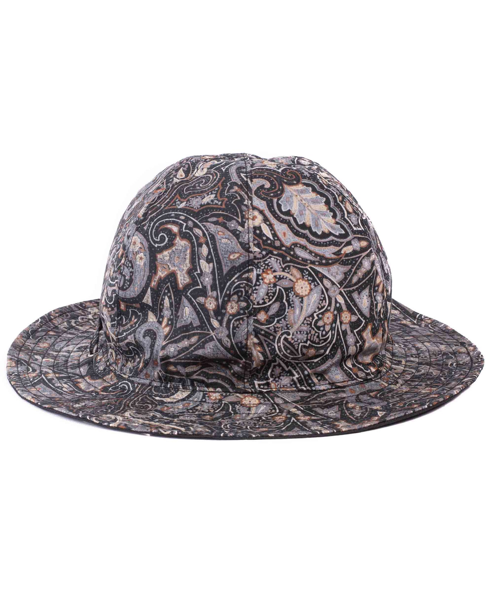 Found Feather Military Sun Hat (Reversible) Paisley + Yoryu Black