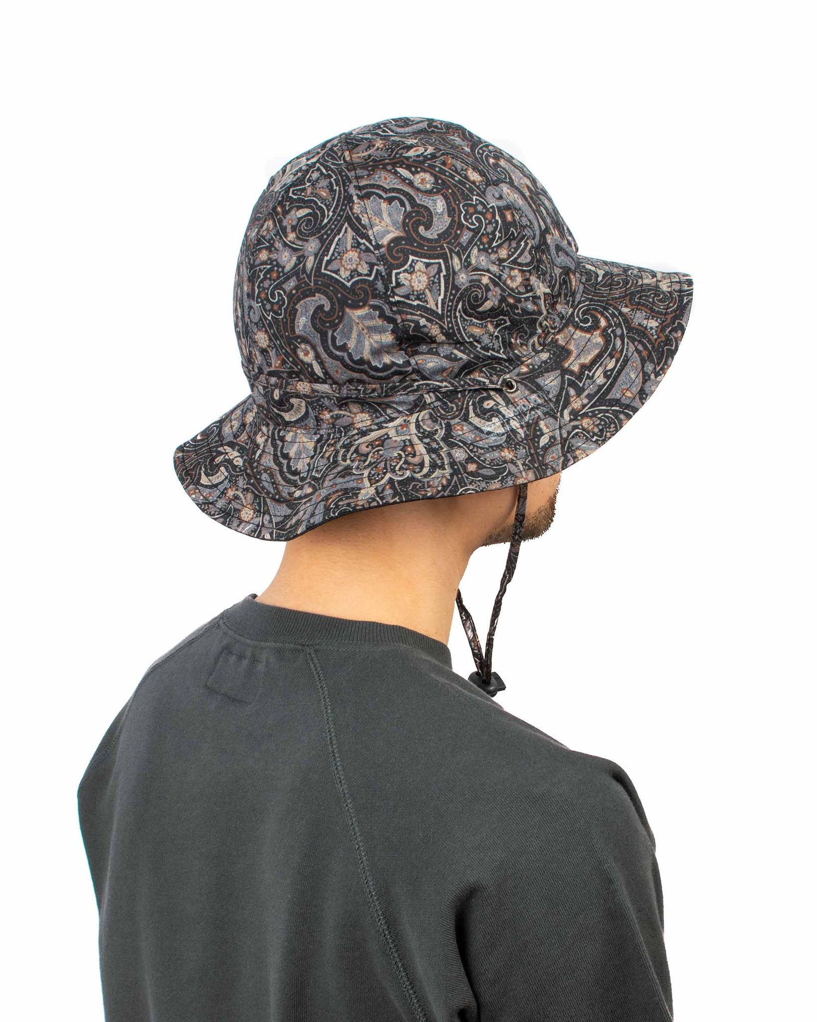 Found Feather Military Sun Hat (Reversible) Paisley + Yoryu Black Back