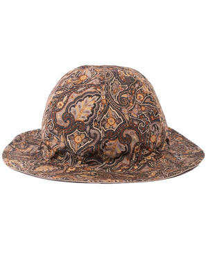 Found Feather Military Sun Hat (Reversible) Paisley + Yoryu Wasabi