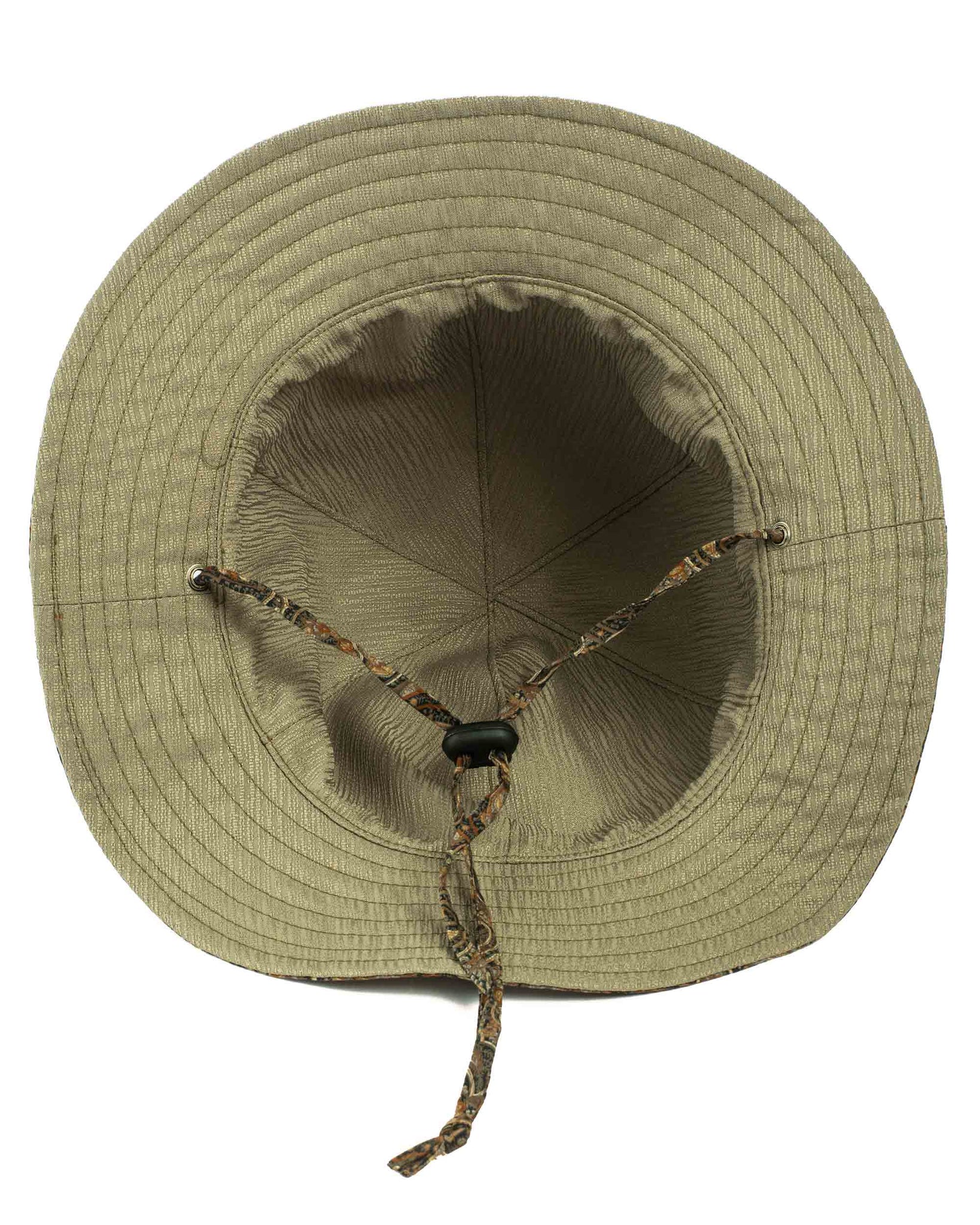 Found Feather Military Sun Hat (Reversible) Paisley + Yoryu Wasabi Details
