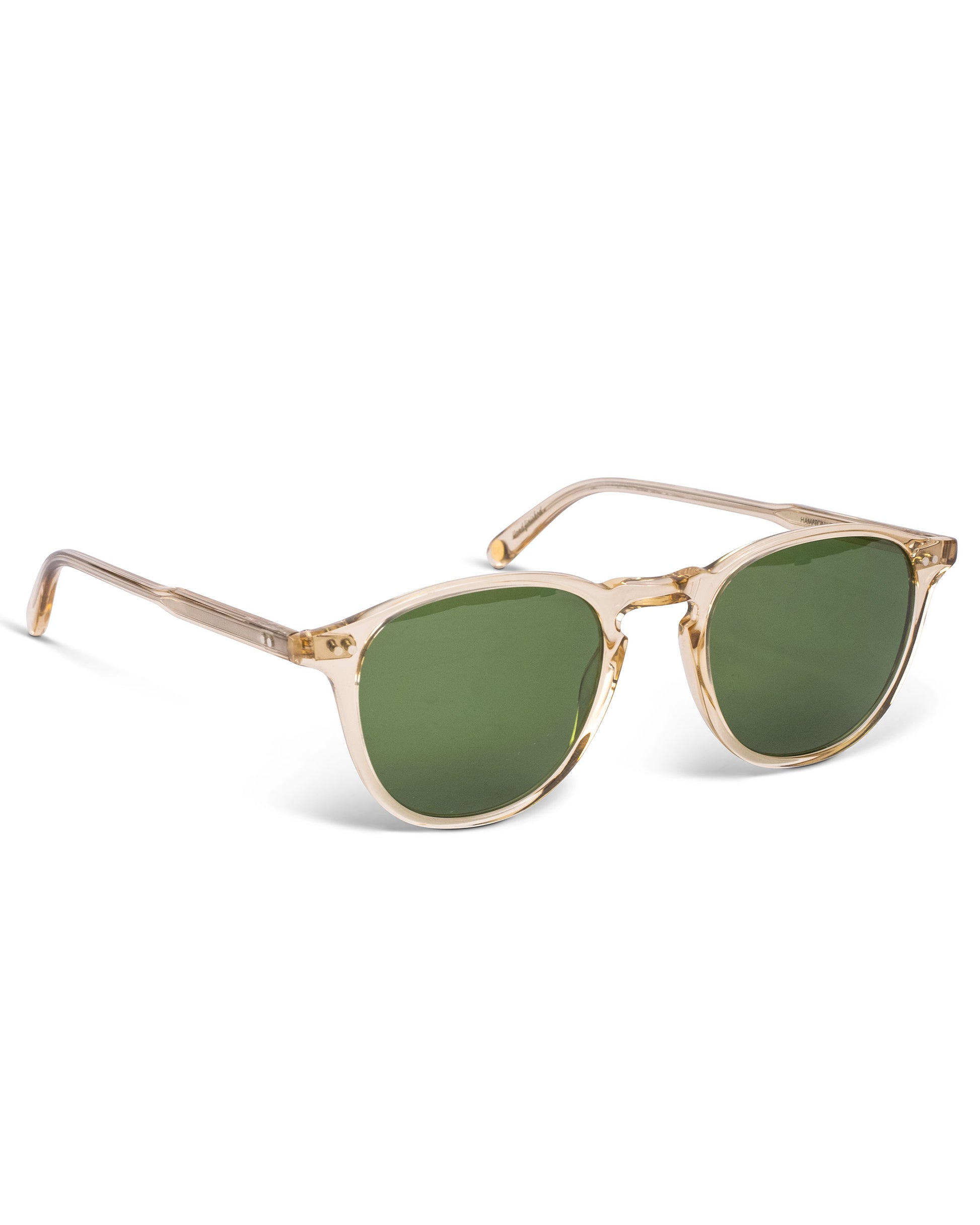 Garrett Leight Hampton Sun Champagne/Pure Green