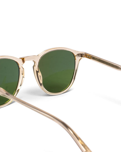 Garrett Leight Hampton Sun Champagne/Pure Green Back