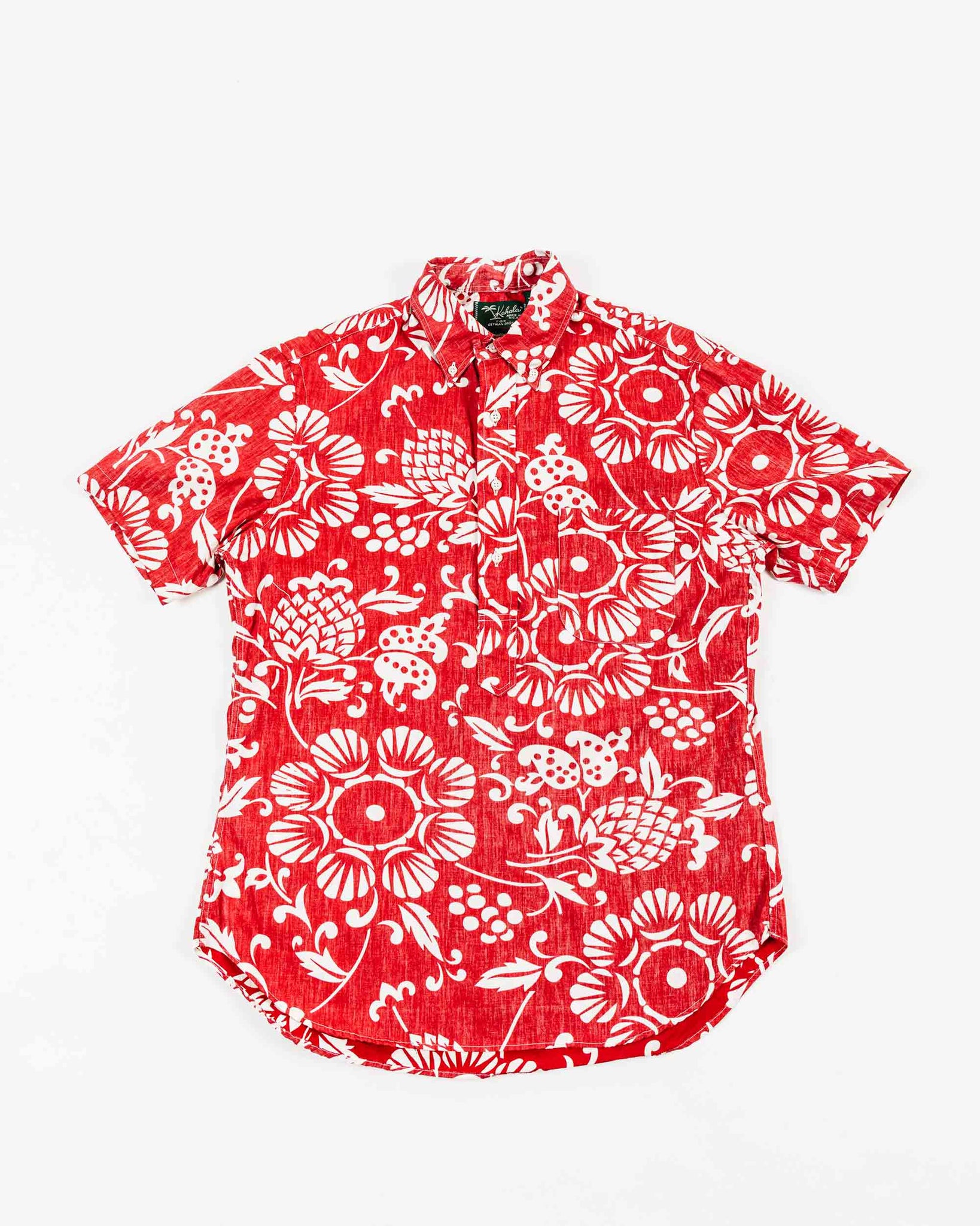 Gitman Vintage Bros. Duke’s Pareo Red Popover Shirt