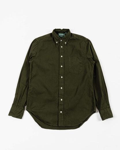 Gitman Vintage Bros. Long Sleeve Olive Overdye Oxford