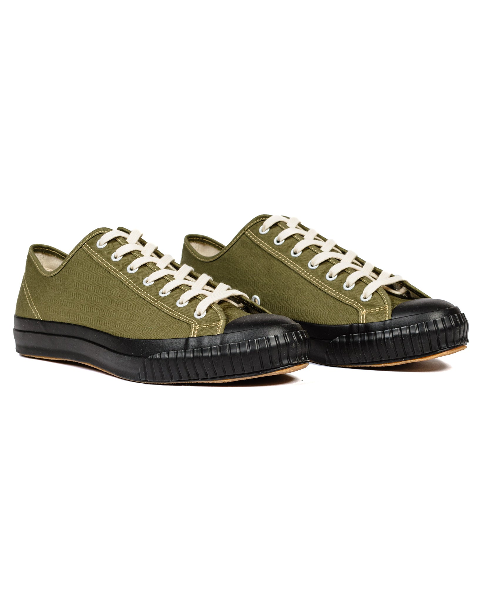 John Lofgren Bootmaker JLB Champion Sneakers WWII Style US Army Olive Drab Side