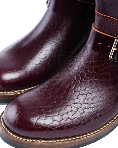 John Lofgren Bootmaker Wabash Engineer Boots Shinki Hikaku Horsebutt Burgundy Details