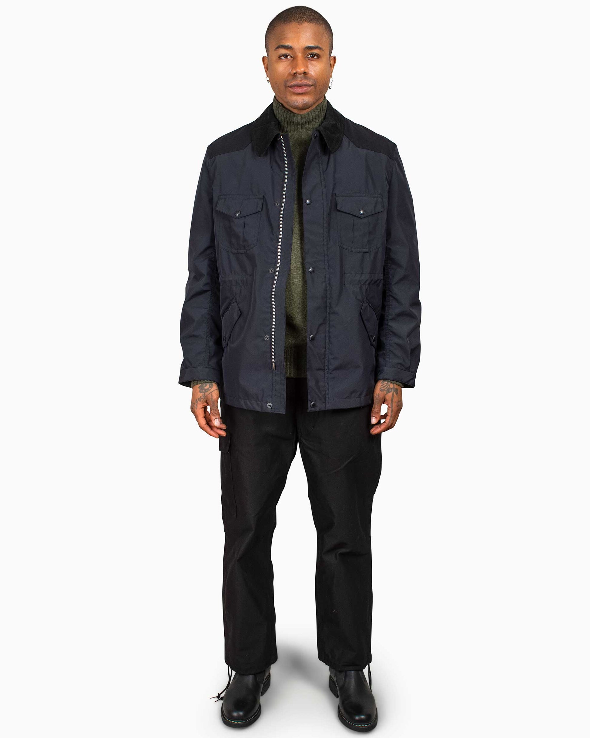 Junya Watanabe MAN GORE-TEX Infinium Coat Black Model