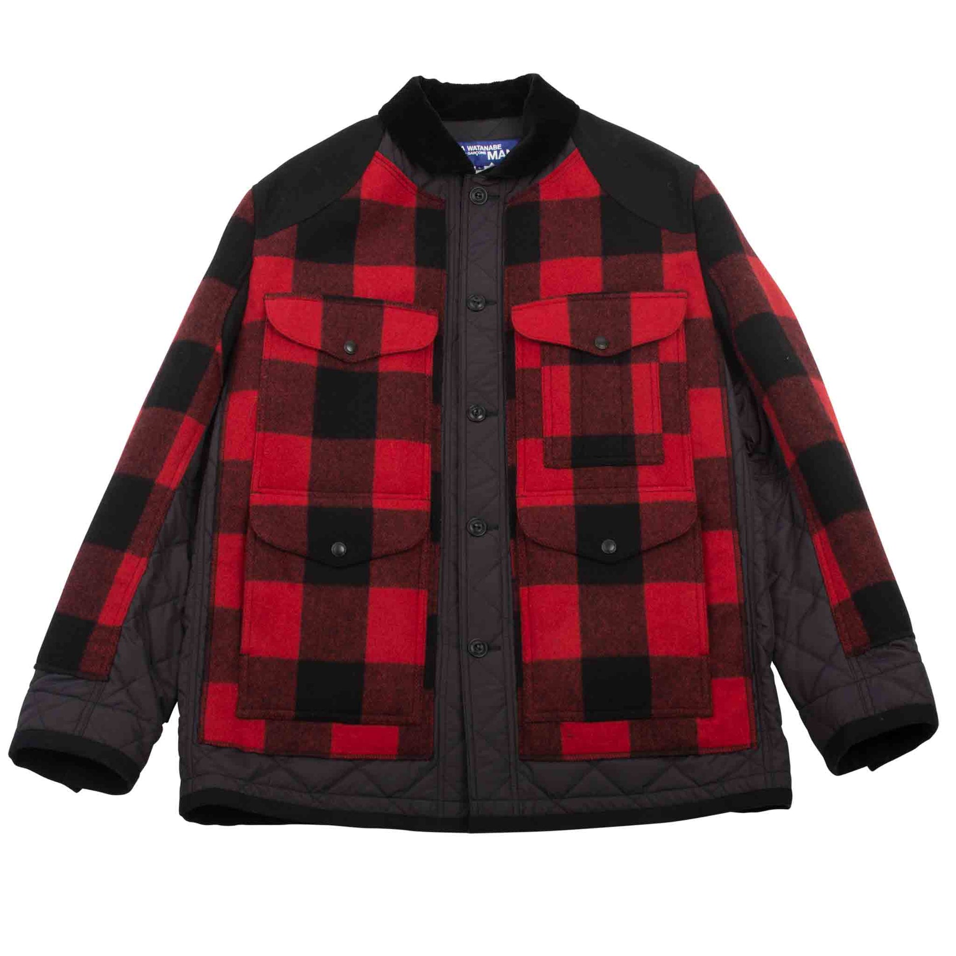 Junya Watanabe MAN Plaid Jacket Black/Red