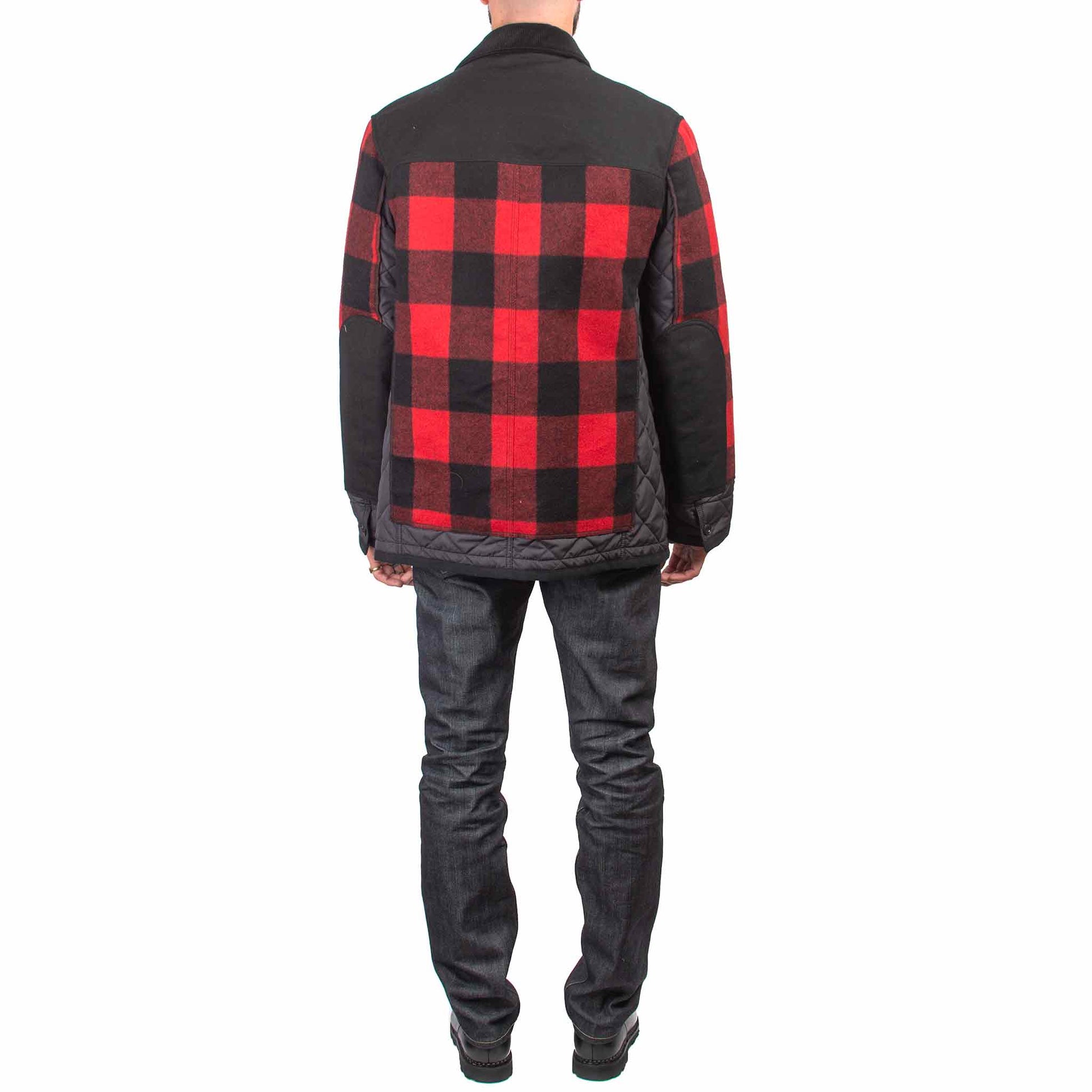 Junya Watanabe MAN Plaid Jacket Black/Red Back