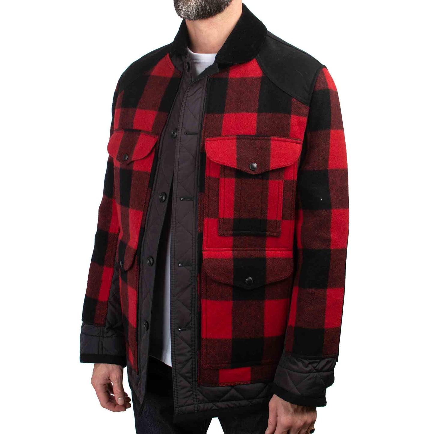 Junya Watanabe MAN Plaid Jacket Black/Red Close