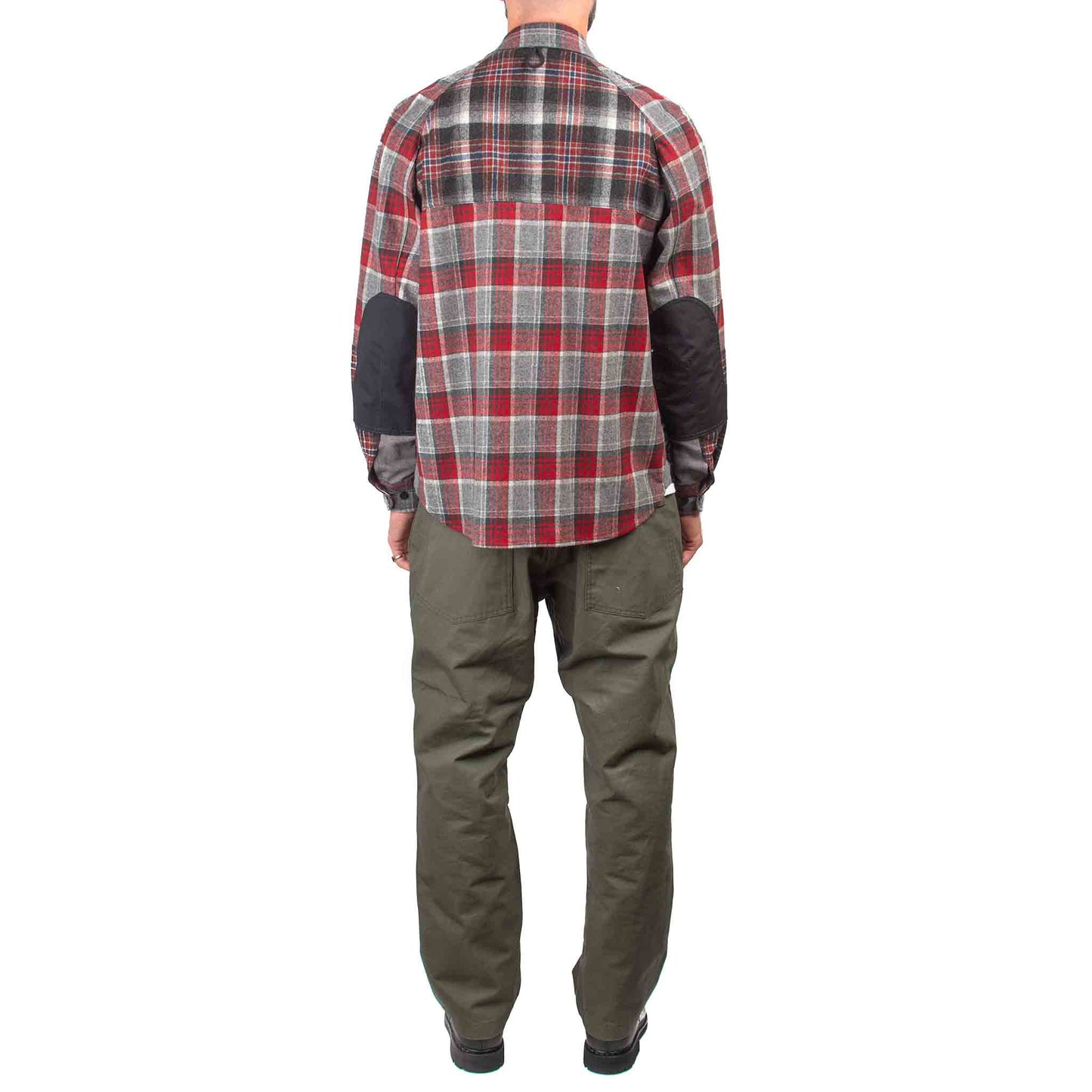 Junya Watanabe MAN eYe x Pendleton Plaid Shirt Grey/Red Back