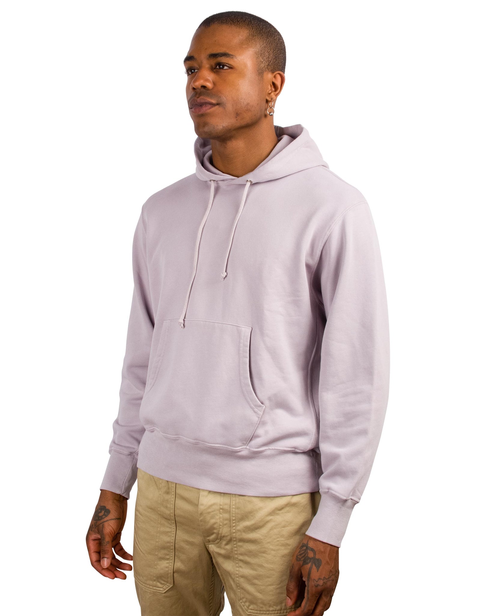 Lady White Co. Classic Fit Hoodie Greyish Mauve Side