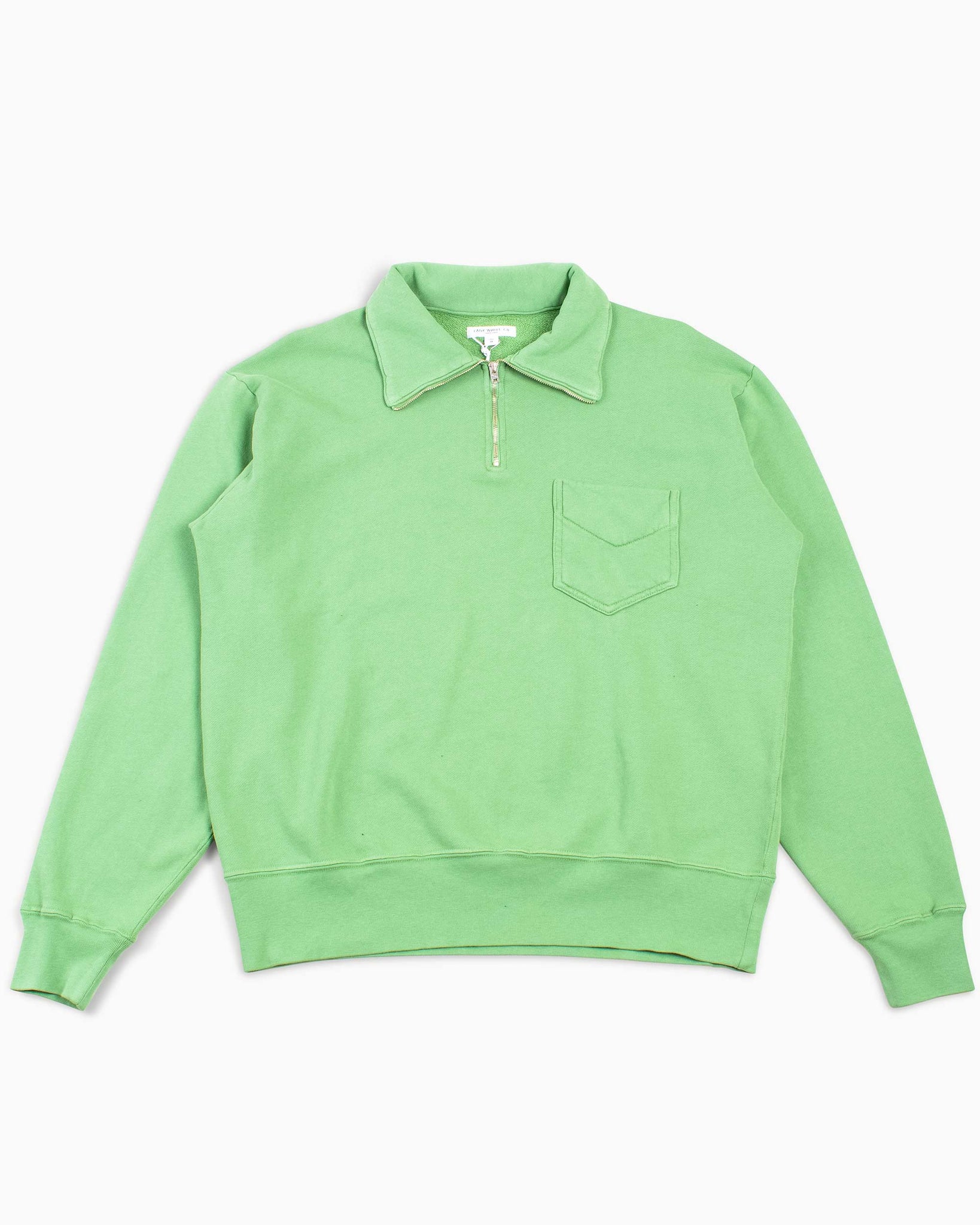 Lady White Co. Quarter Zip Sweatshirt Faded Green