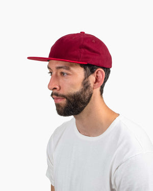 Lite Year Contrast MoleskinTwill 6 Panel Cap Red Front