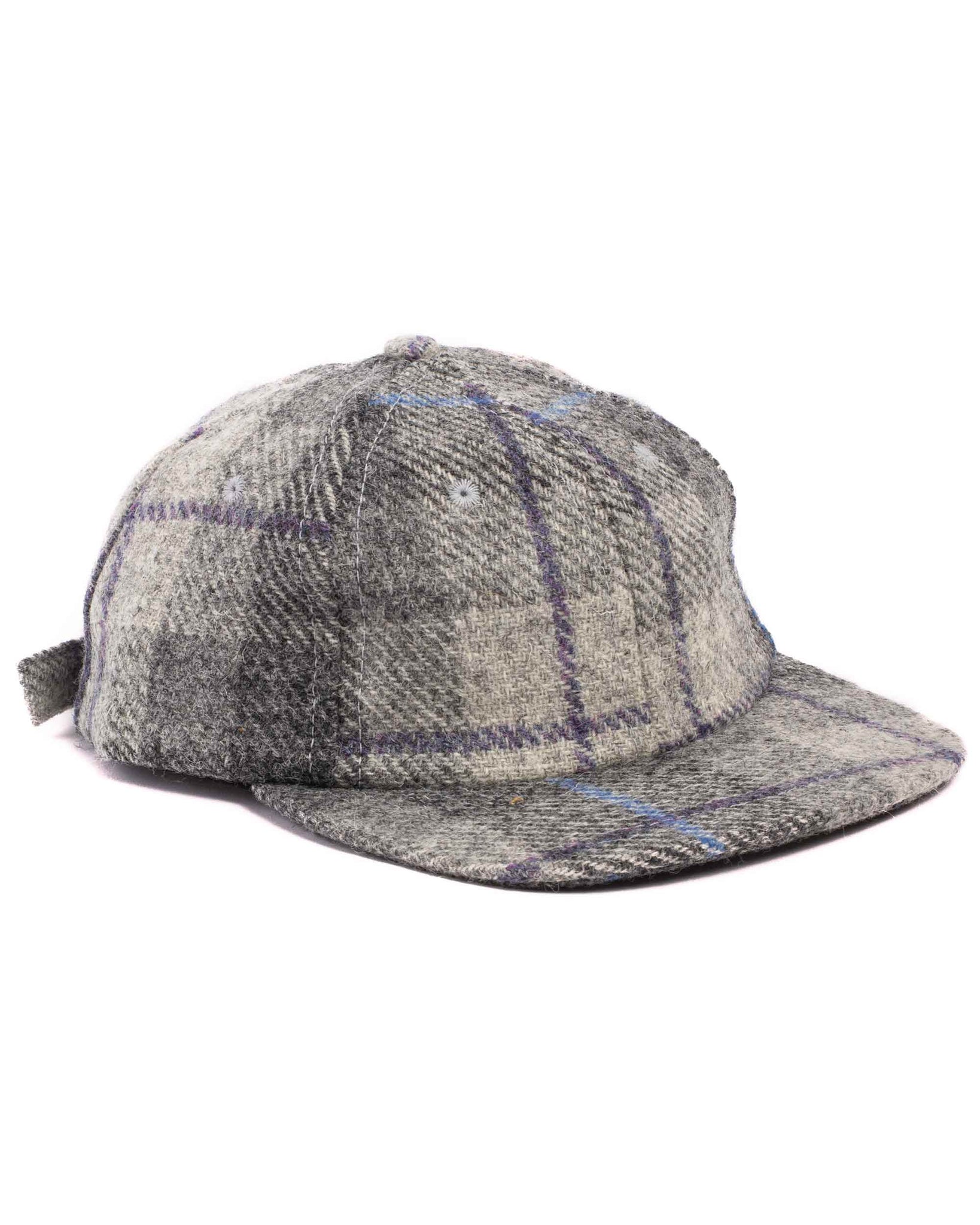 Mayser Seven Premium Harris Tweed Flat Cap grey