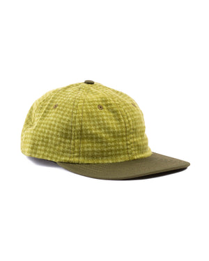 Lite Year Houndstooth 6 Panel Cap Green