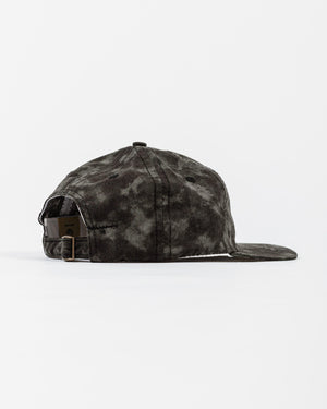 Lite Year Japanese Cotton Twill 6 Panel Cap Cloudy Black Back