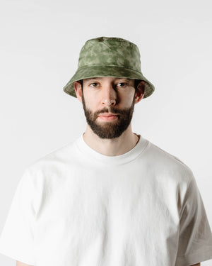 Lite Year Japanese Cotton Twill Bucket Hat Cloudy Green Front