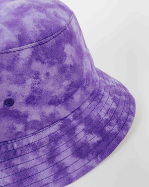 Lite Year Japanese Cotton Twill Bucket Hat Cloudy Purple Details