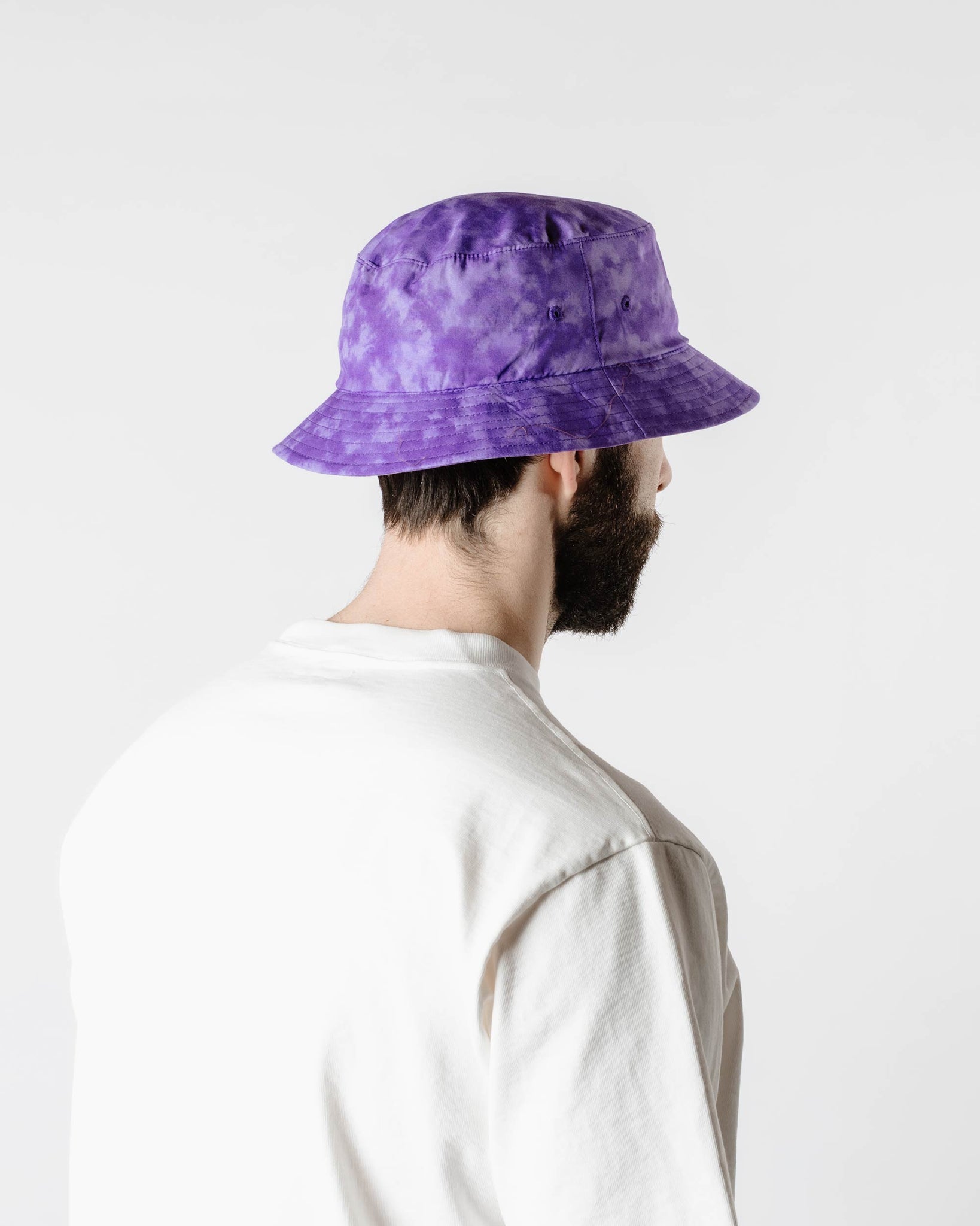 Lite Year Japanese Cotton Twill Bucket Hat Cloudy Purple BAck