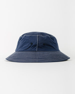 Lite Year Japanese Nylon Taffeta Bucket Hat Navy